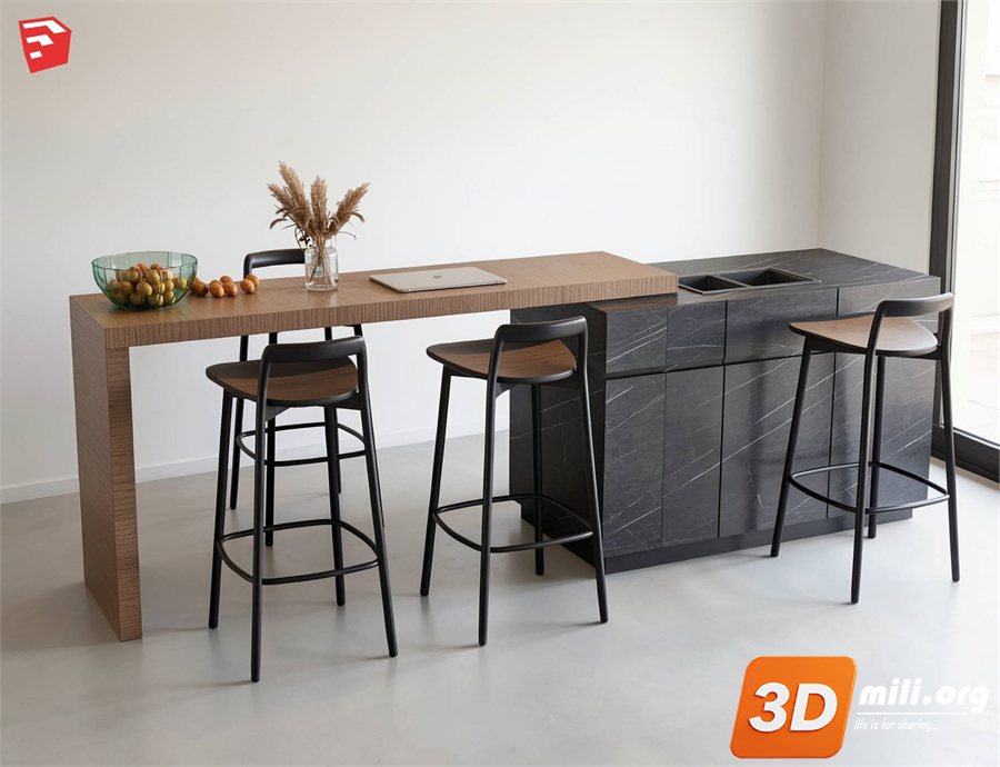 Kitchen island Skp Files